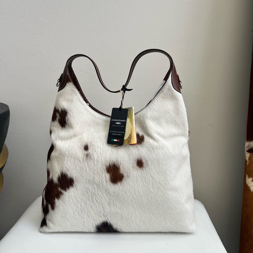 CAVALCANTI Cowhide Hobo Shoulder Bag NEW!!! - Picture 9 of 11